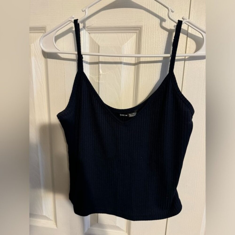 SHEIN Crop top medium dark blue